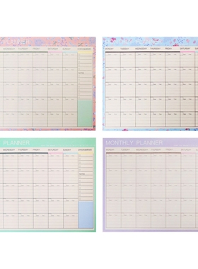 Monthly Paper Pad 54 Sheets DIY Planner Desk Agenda Gift Sch