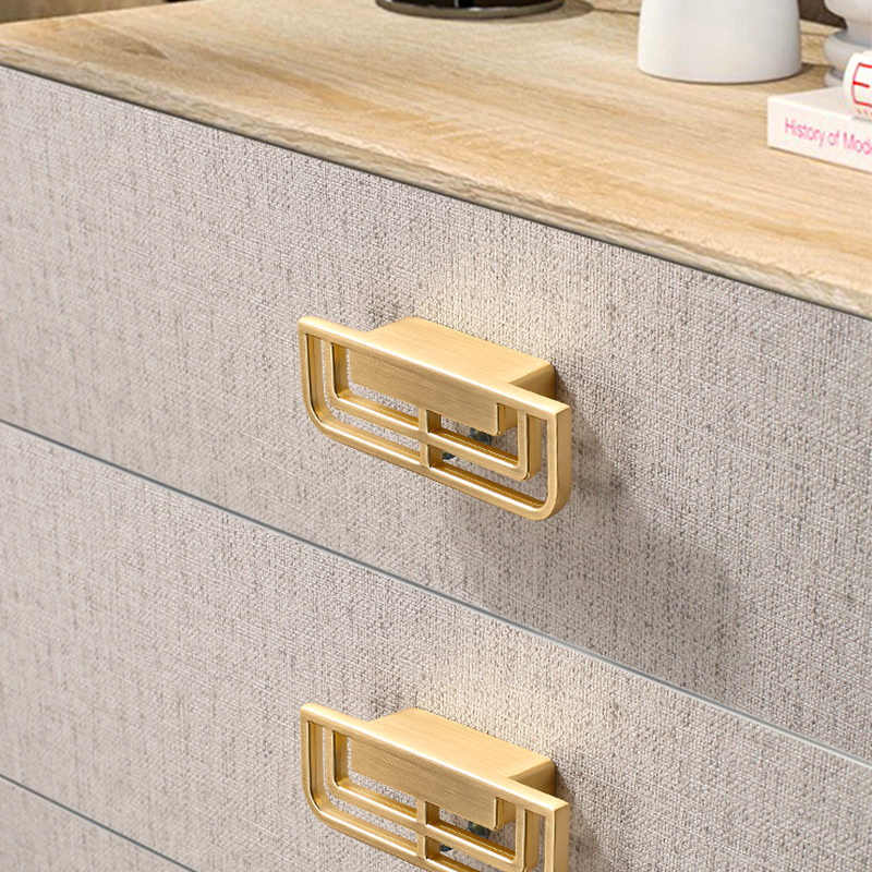 新中式金色衣柜门拉手橱