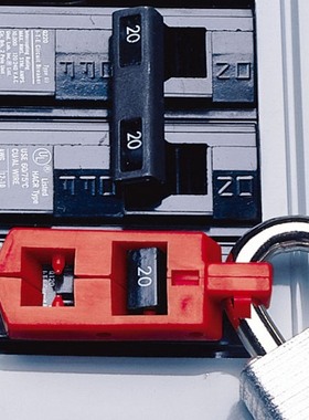 brady贝迪单极电路电源开关120v卡扣式断路器BD-D21安全锁具65387