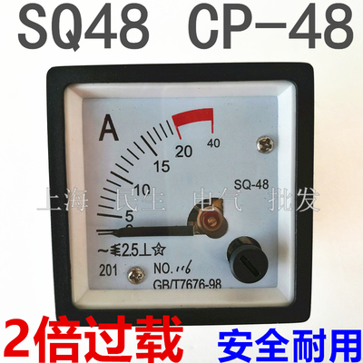 迅尔高精度过载型仪表指针表头SQ-48 CP-48 外形48X48mm A级品质