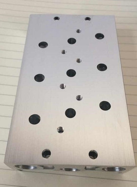 VF3130阀板VF3230-2/3/4/5/6/7/8 汇流板SMC电磁阀底座VF5120-2F