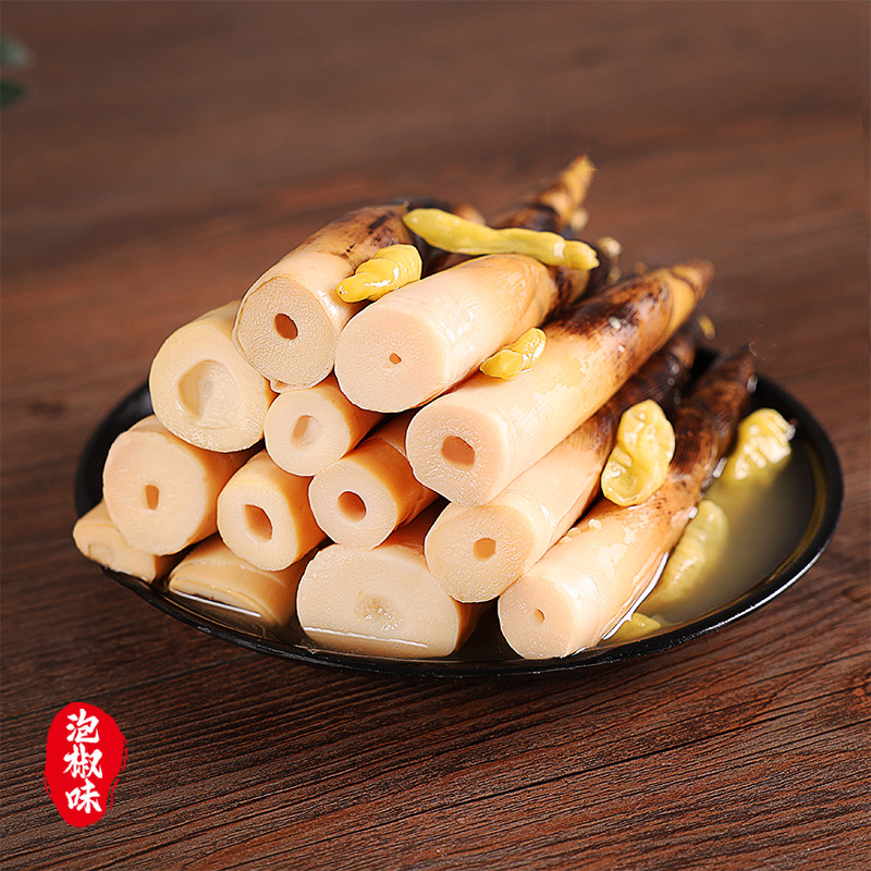 宝食手剥笋泡椒笋尖低脂竹笋开袋即食网红解馋零食新鲜好吃泡椒味图片