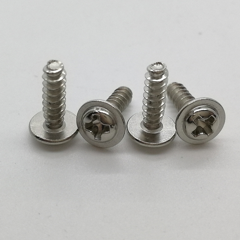 镀镍紧锁十字槽带垫平尾