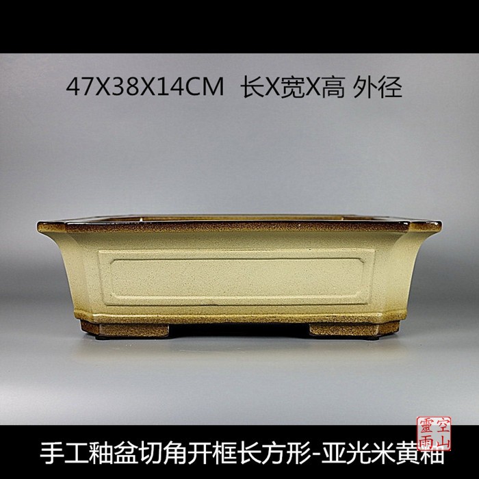 宜兴紫砂色釉精品花盆全