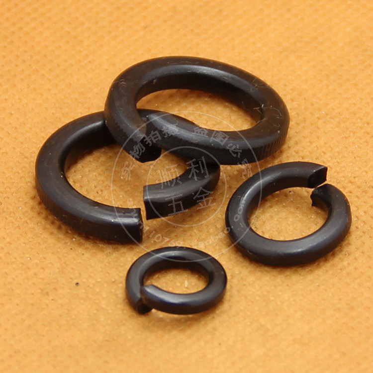 8.8级加硬黑色弹垫弹簧垫圈开口弹性垫片M3M4M5M6M8M10M12M14-M42,农机/农具/农膜,叉,淘宝优惠券,粉丝福利购,淘宝优惠卷