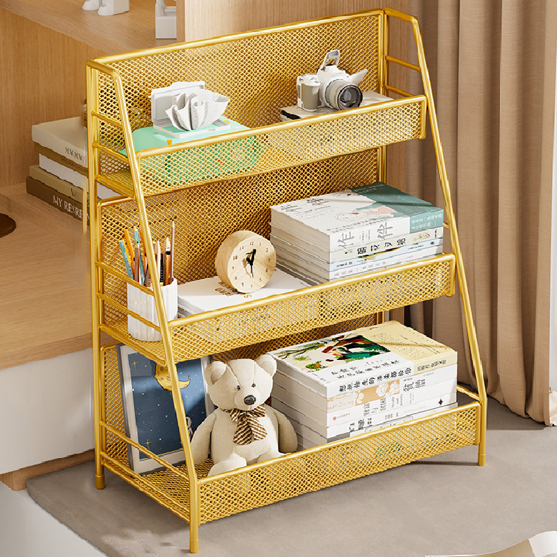 桌上多层收纳储物柜学生家用小书柜办公室简易柜子书架桌面置物架