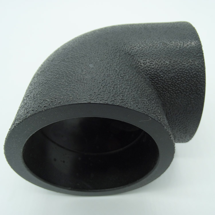 PE等径弯头L75 PE90度直角弯头L90 HDPE给水管承插式热熔弯头L110