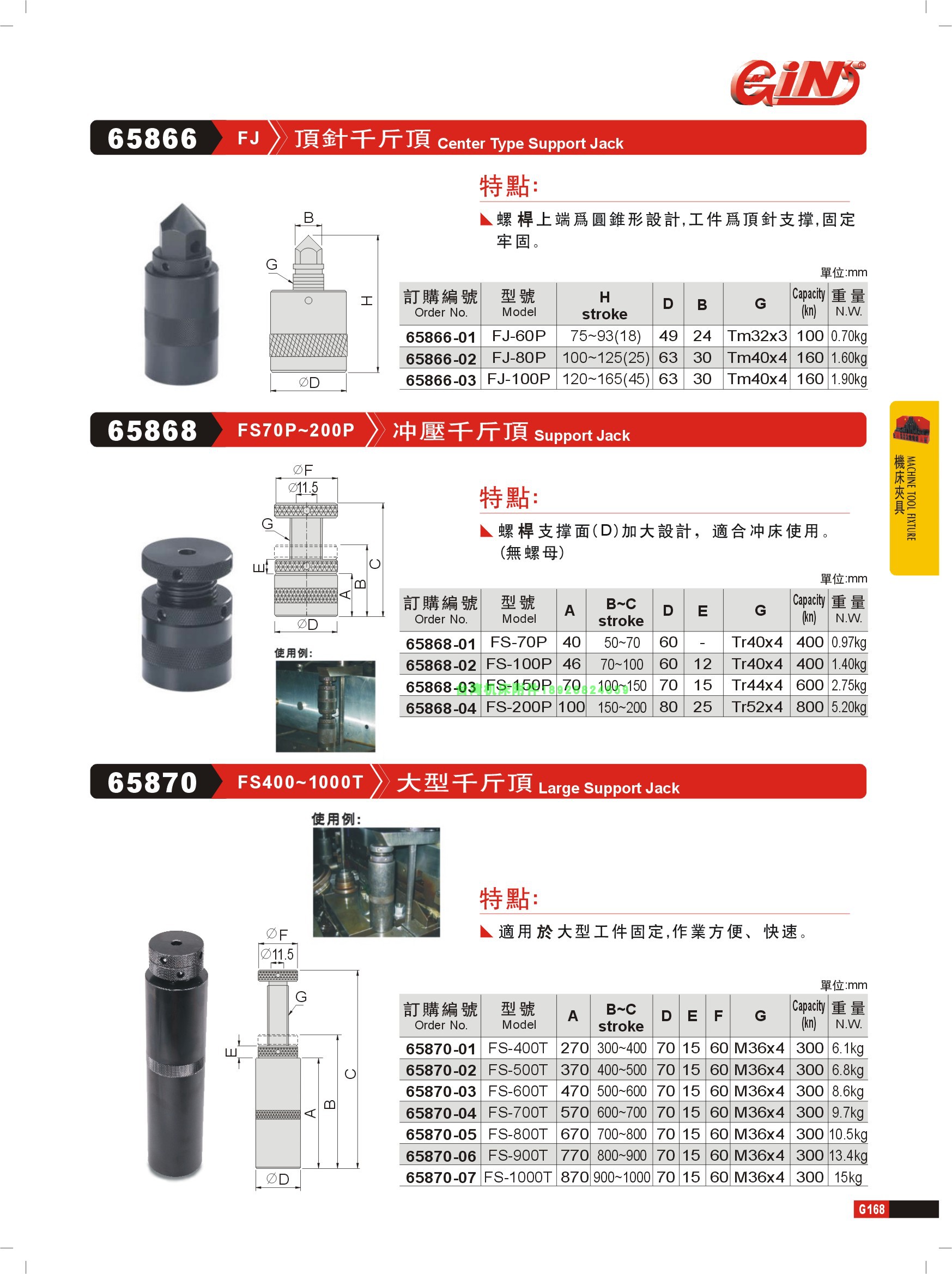 正品台湾精展冲压千斤顶65868-FS70P-200P-FS-70P-FS-100P
