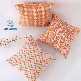 geometric linen pillowcase sofa cushion cover home decoratio