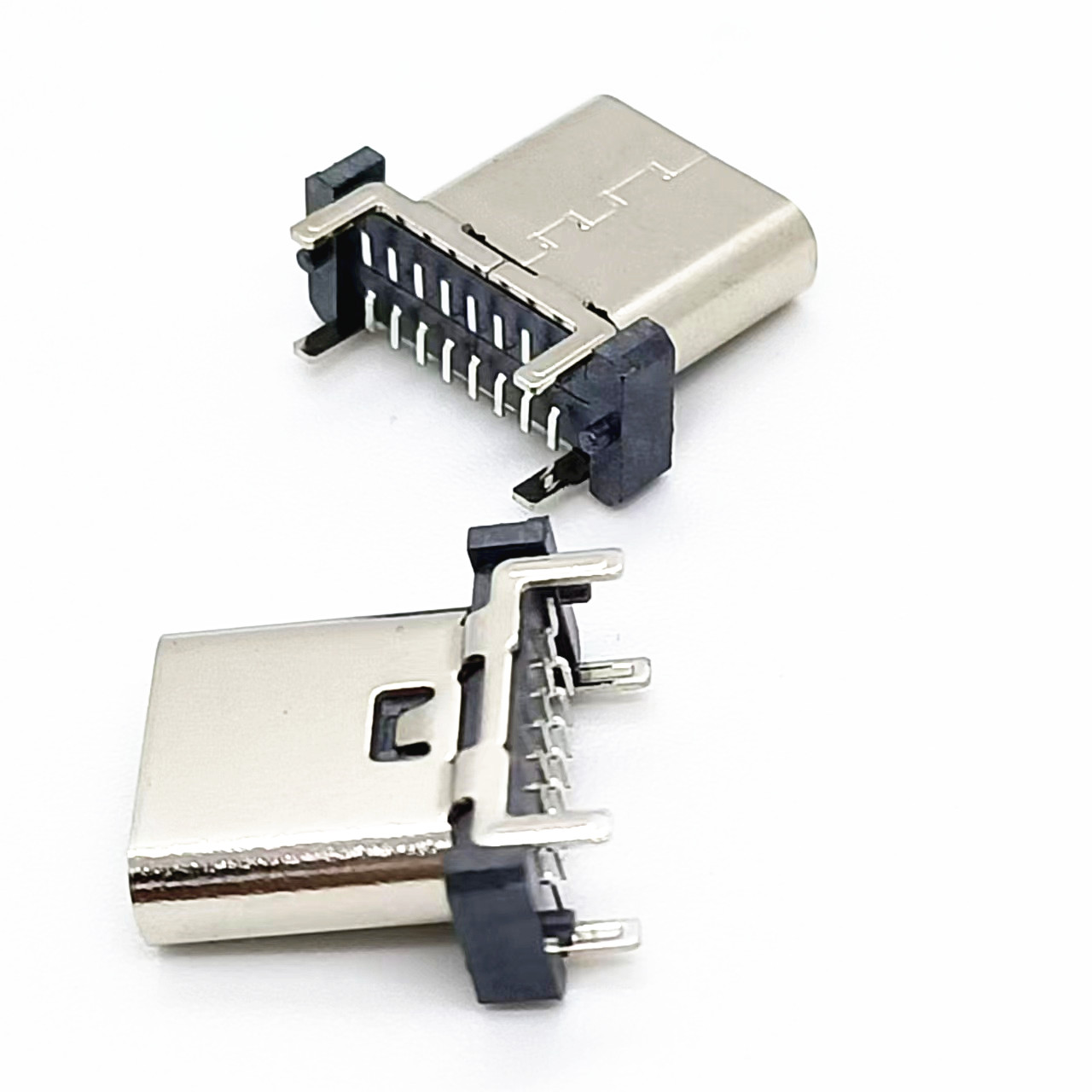 TYPE-C16PIN立贴母座180度立贴片SMT居中定位柱8.8/9.3/10.0/10.5