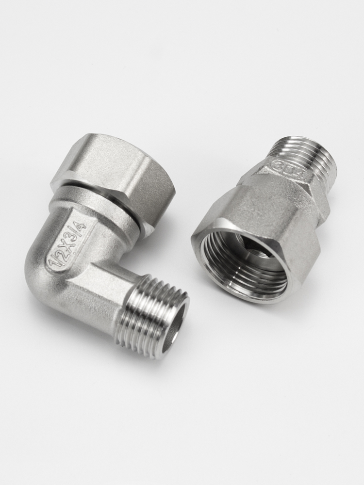 不锈钢变径内外丝活接弯