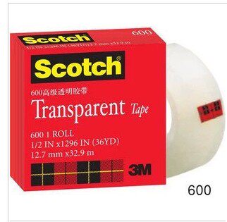 3M思高scotch胶带600 漆膜附着力测试 漆膜划格器百格刀胶带19mm