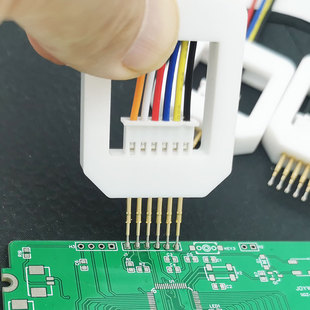 单片机开发板免焊夹式烧写测试针电子维修调试探针焊接工具可定制