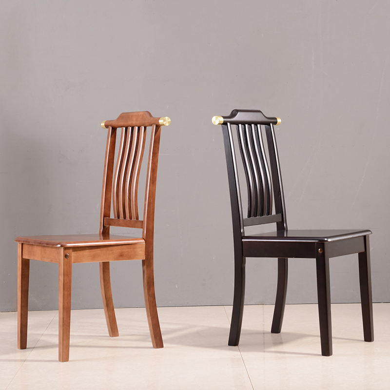 新中式实木餐椅官帽椅家用实木椅子饭店餐厅木质椅子餐桌凳子饭厅