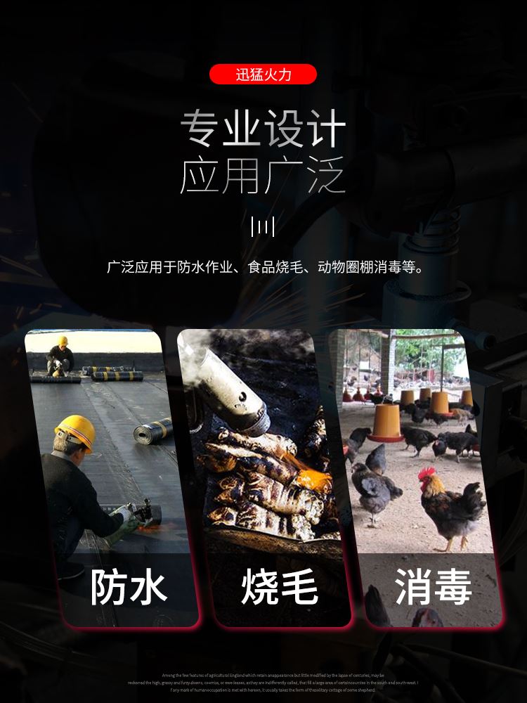 全铜头汽油喷灯烤毛户外