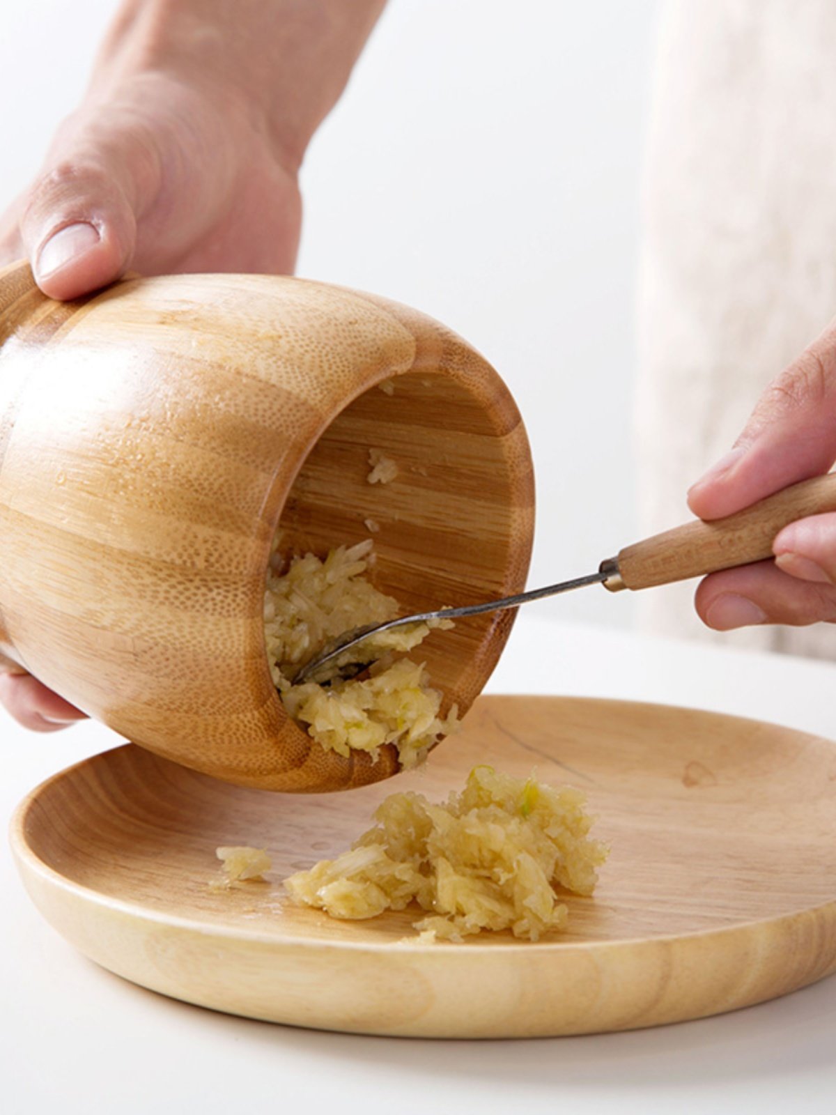 居家家楠竹捣蒜罐厨房捣蒜器臼子家用小工具压蒜大姜捣碎器蒜泥器,农机/农具/农膜,叉,淘宝优惠券,粉丝福利购,淘宝优惠卷