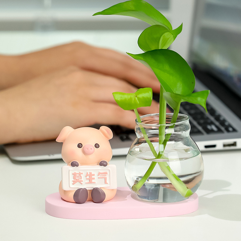 创意莫生气动物水培家居