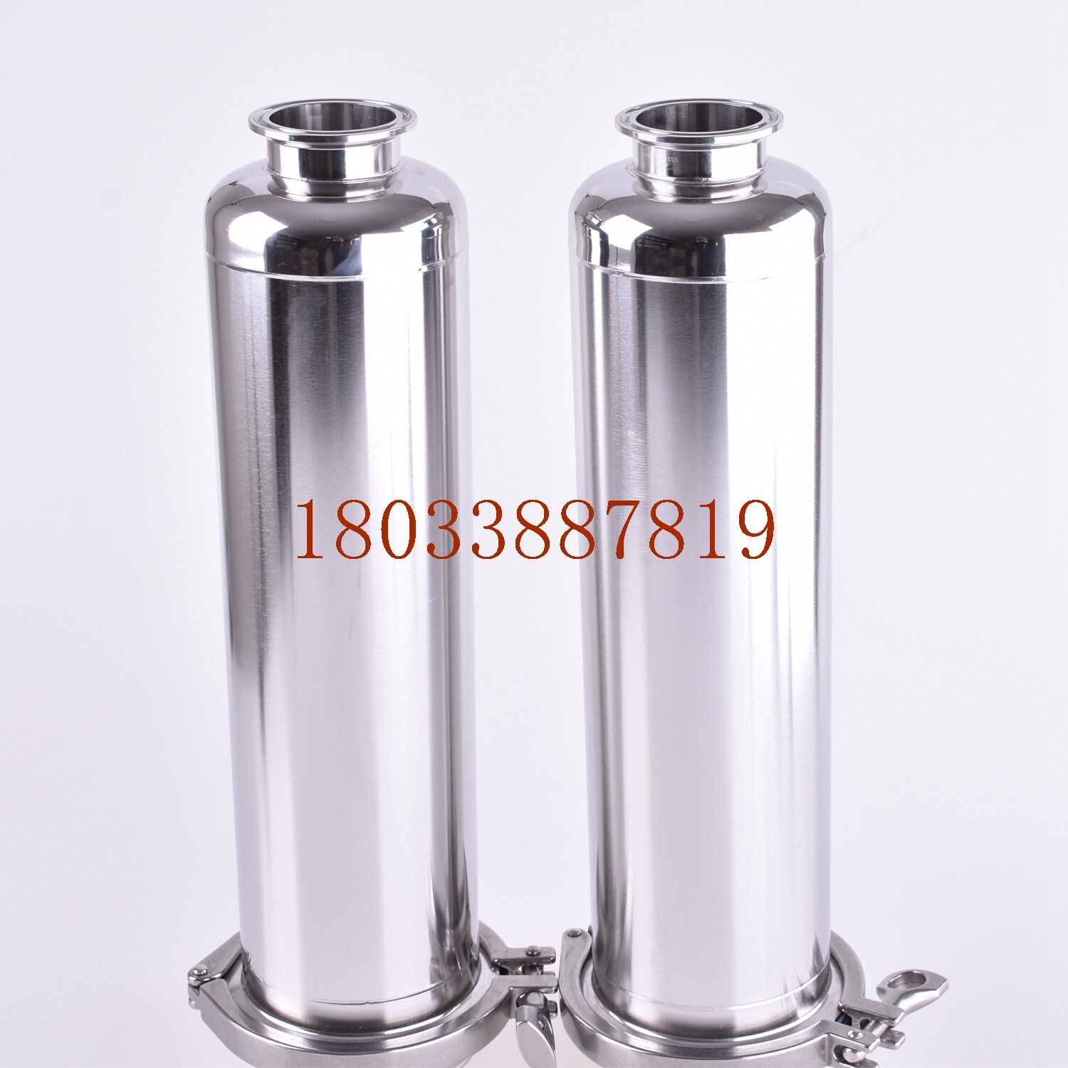 定制卫生级316L不锈钢快装直通式化妆品管道过滤器 卡箍卡盘阀门
