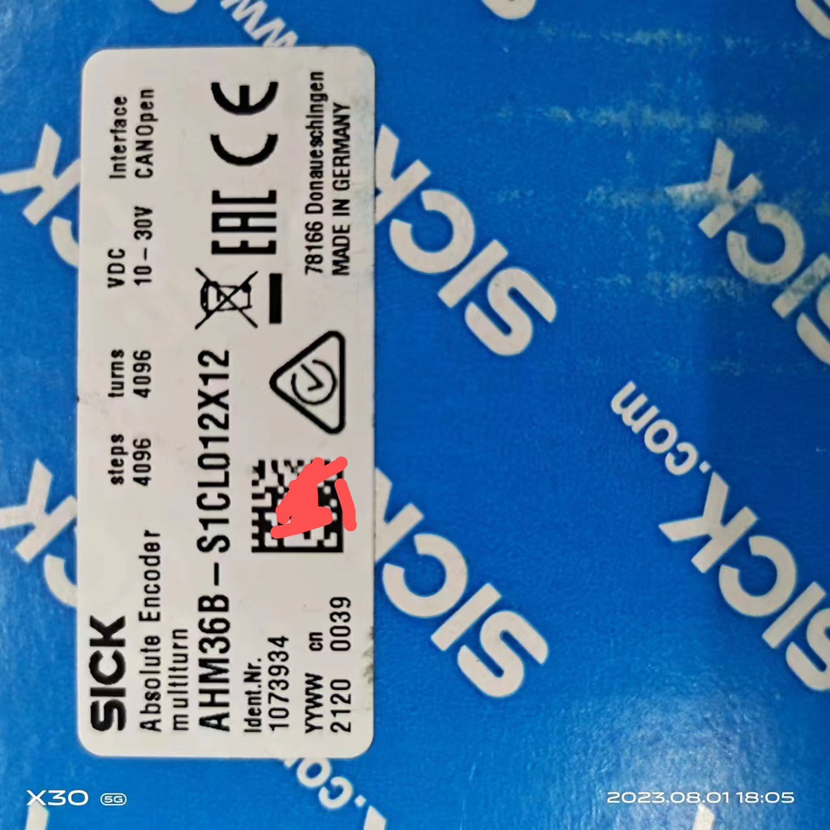 询价德国西克SICK原装进口编码器AHM36B-S1CL012X12订货号1073934