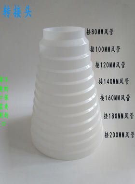 万用转接头pvc变径接头排烟管转接头塑料大小头直接油烟机转换头
