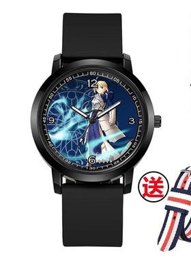 2024Fatestay night二次元吾王阿尔托莉雅手表电子石英表学生个性