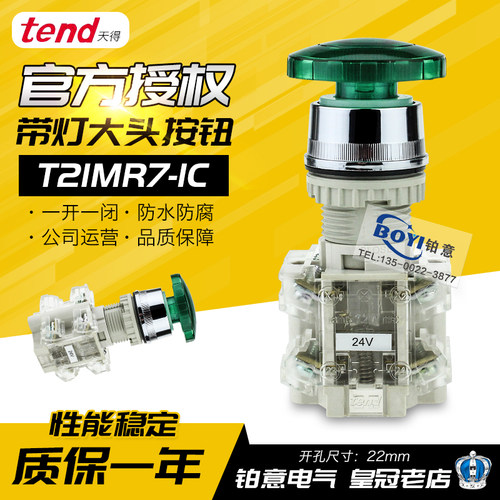原装台湾天得蘑菇大头按
