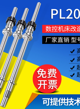 精密数控机床滚珠丝杠cnc车床研磨滚珠丝杠FL2004LH改造仪表丝杆