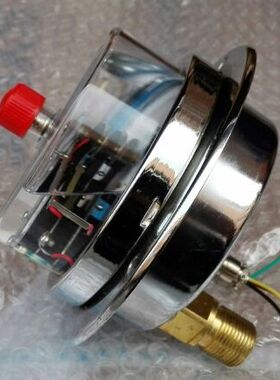 电压24v轴向带边耐震电接点压力表 16mpa Io 0.25a 直径100mm m20