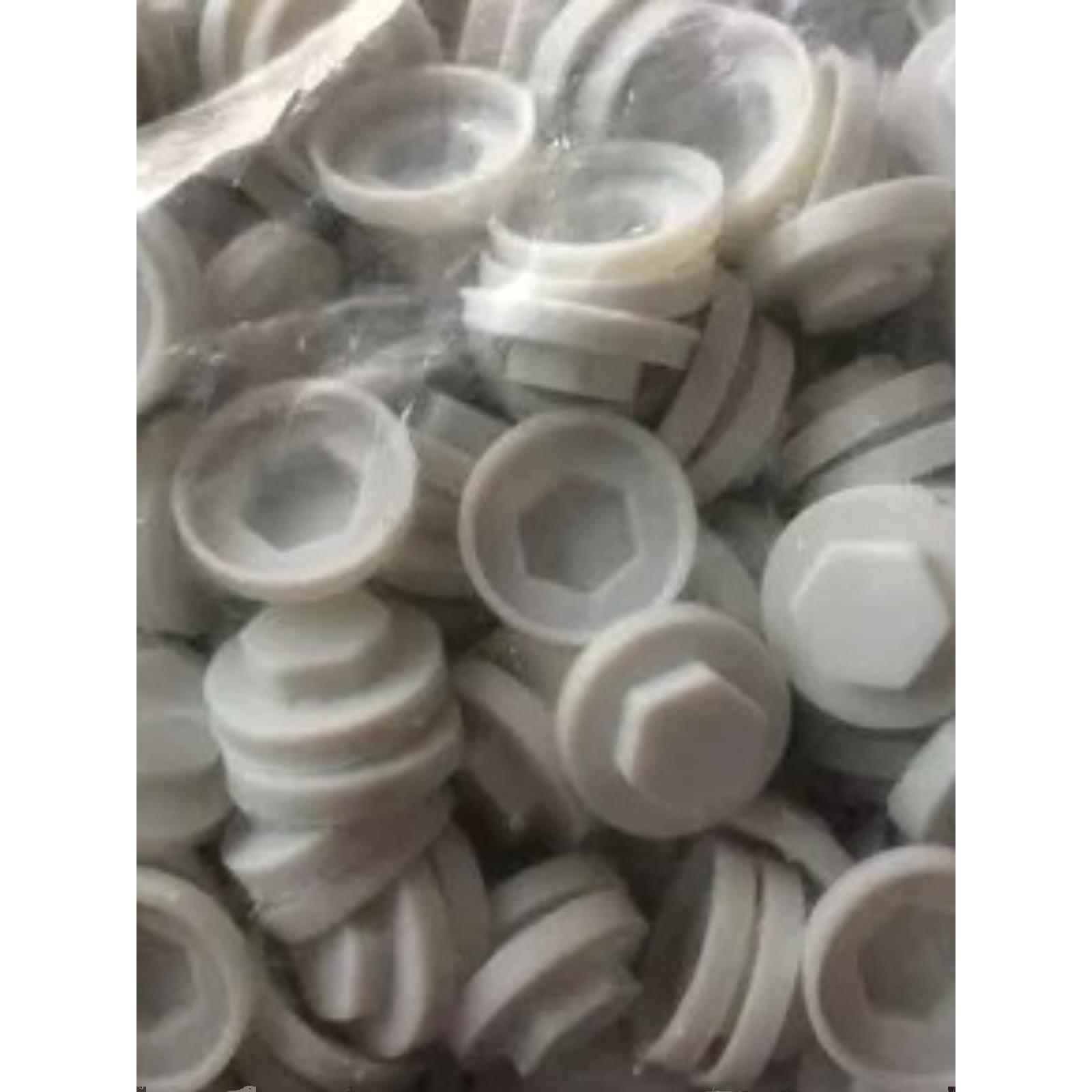 塑料外六角钻尾螺丝防水帽燕尾钉帽彩钢瓦固定钉塑料保护帽M8M9