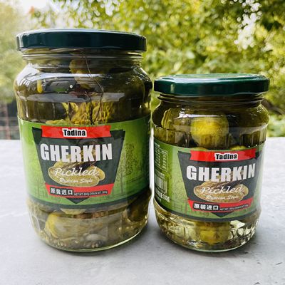 Tadina GHERKIN pickled原装进口俄式酸黄瓜开胃菜汉堡热狗夹菜
