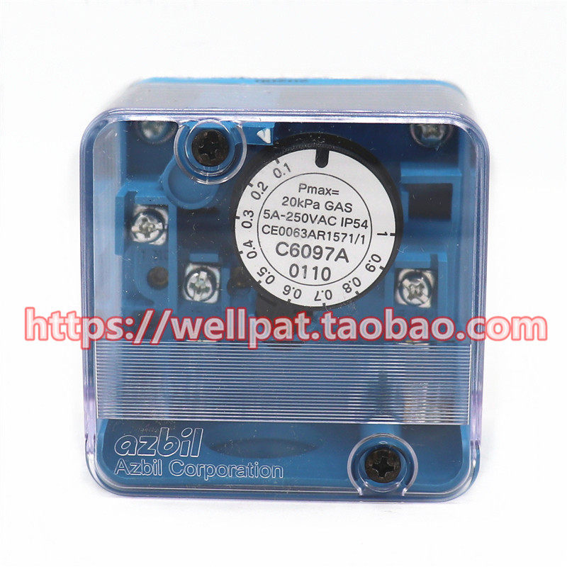 C6097A0110 0210 0310 0410燃烧器压力开关AZBIL山武风压监测开关