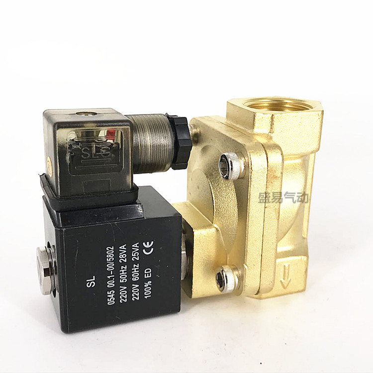 先导式电磁阀PU225-06A SLP-20水阀气阀 新恭电磁阀 AC220V SLGPC