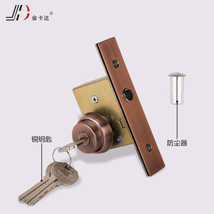 铝合金有框门锁双开门落地锁平开铝框门锁推拉门大门地弹簧门锁店