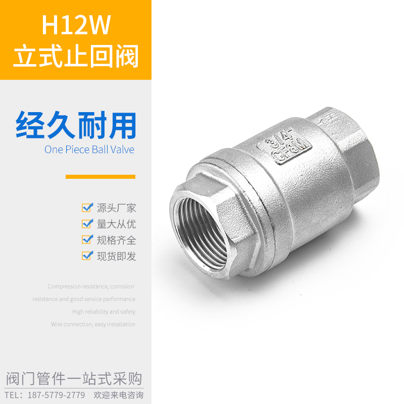 立式止回阀不锈钢软密封