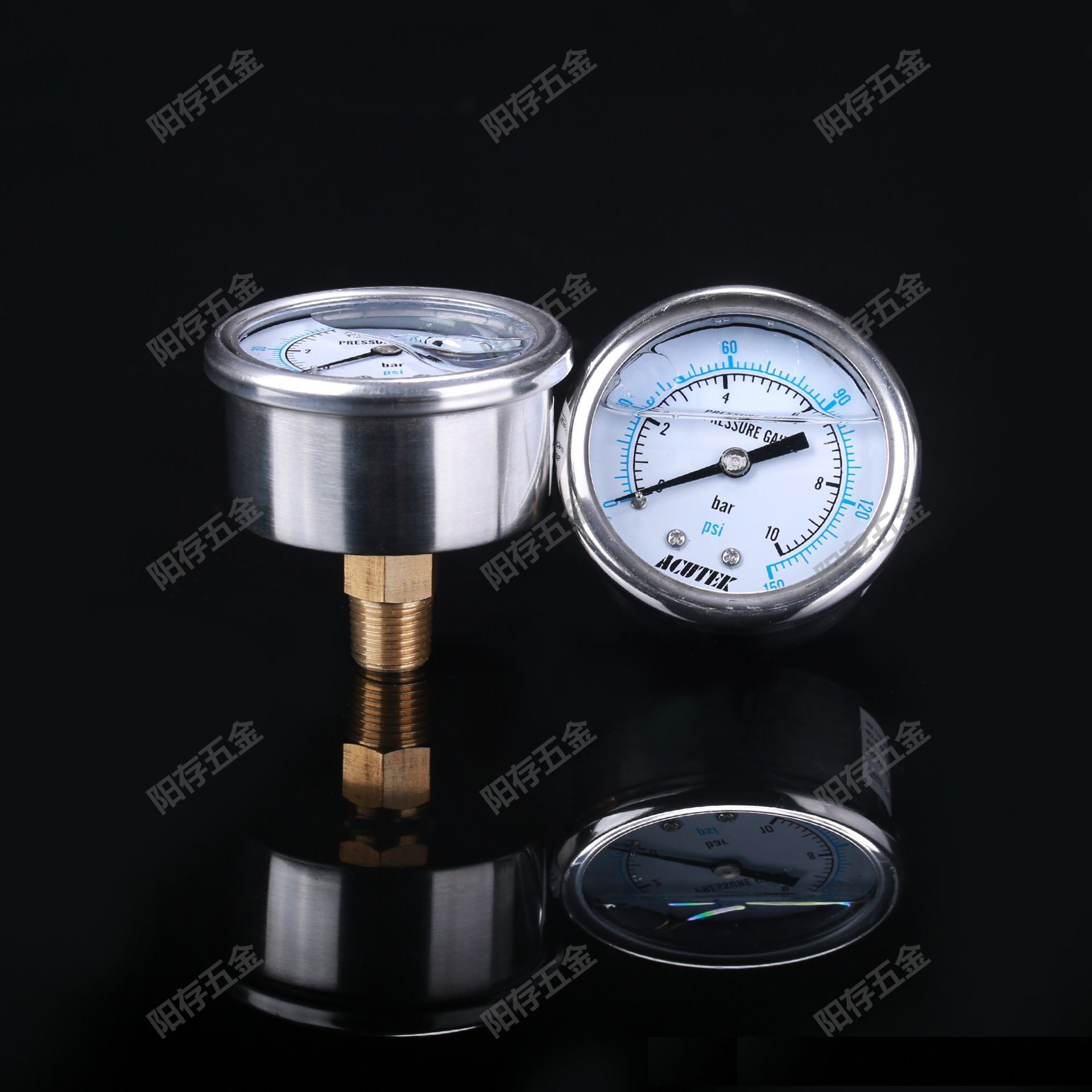 轴向压力表 测压液压表YN60Z 0-1.6-2.5-10-16-25-40MPA油压表