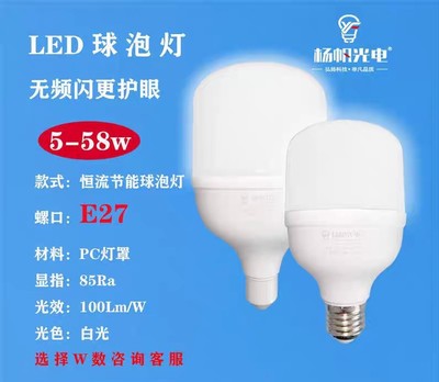 杨帆光电球泡灯柱形单吊