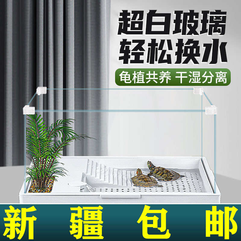 乌龟生态缸大型别墅造景