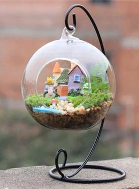 32CM微景观生态瓶 吊瓶支架挂架 悬挂花架 悬挂铁架挂钩 23CM