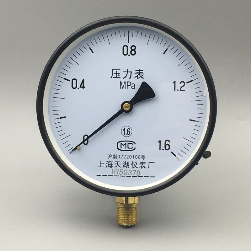 天湖Y-200 Y-250压力表真空表水压气压表0-0.6 1 1.6 2.5 10MPA