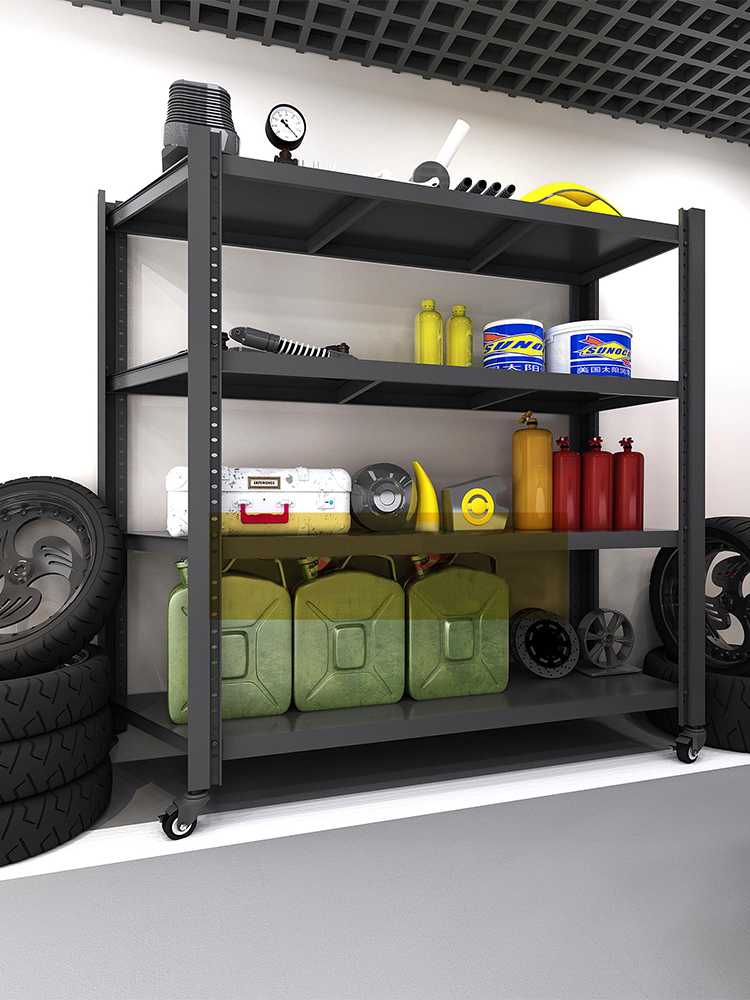 仓储货架带轮子置物加厚