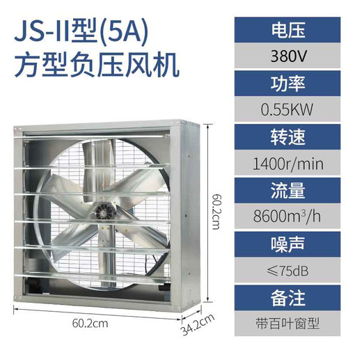 新款JS式方形负压风机工