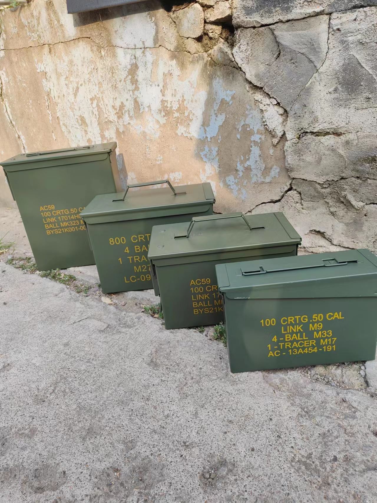 包邮北约美式装备弹箱铁