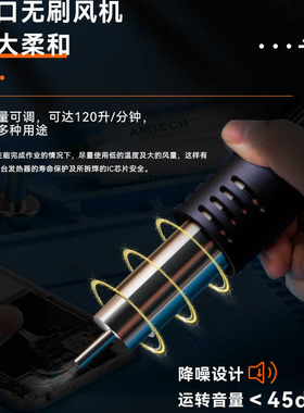 胜利仪器VC868A+ 无铅恒温拆焊台 二合一热风枪拔焊台 恒温电烙铁