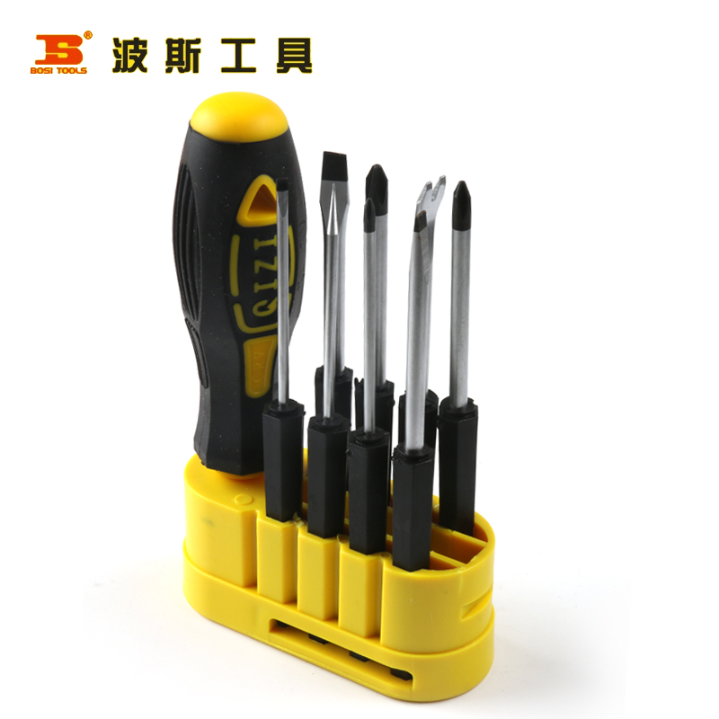 波斯 9件套多用螺丝批 十字 一字螺丝刀 电讯工具 BS468009