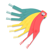 汽车刹车片厚度检测工具刹车片厚度测量尺刹车片刻度尺厚度检测仪