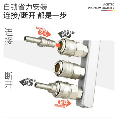 阿斯泰克直排插快速接头