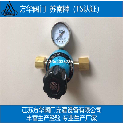 氧气单表减压器氩气CO2混合气终端箱管道管路二级减压阀0-2.5mpa