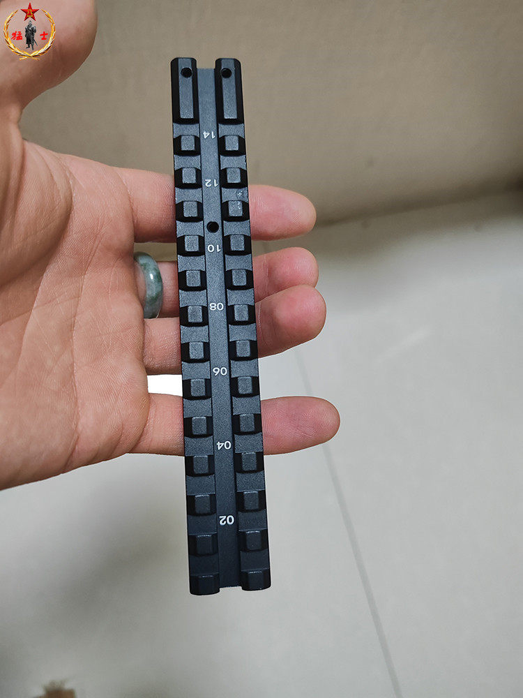 仁祥ak47金属标尺座战术导轨锦明11卡槽长支架ak102通用司马玩具