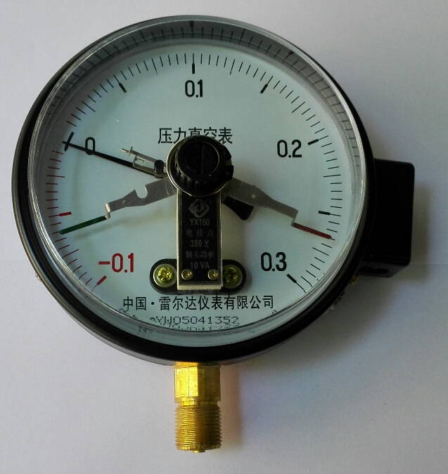 订制 10va电接点压力真空表 yzx-150 -0.1～0.3mpa 150mm m20x1.5