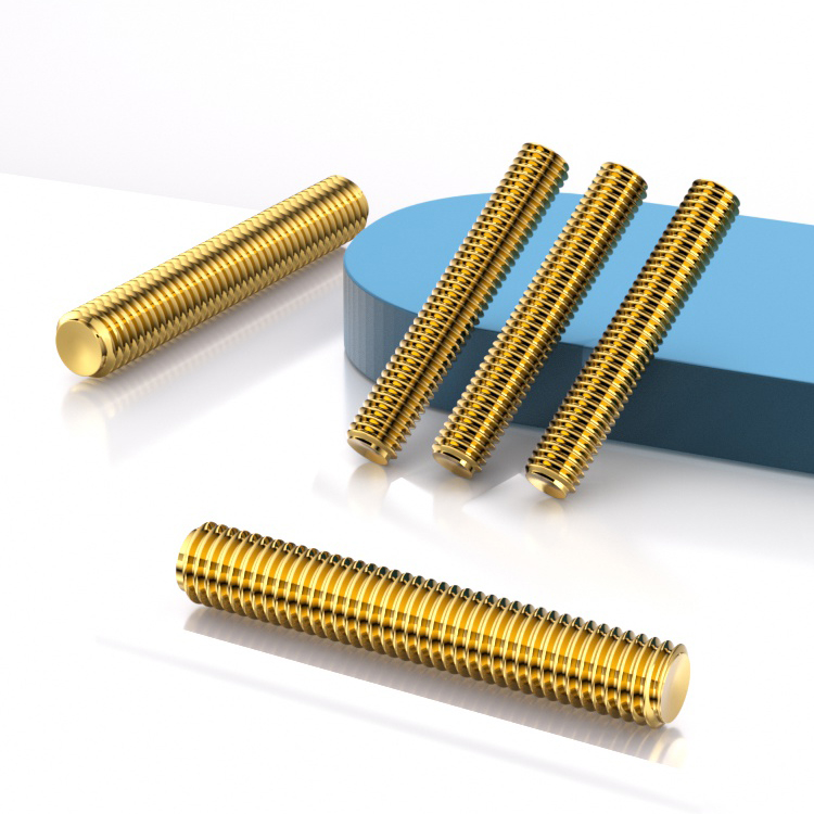 铜丝杆螺杆全螺纹牙条1米 M3M4M5M6M8M10M12M14M16M18M20